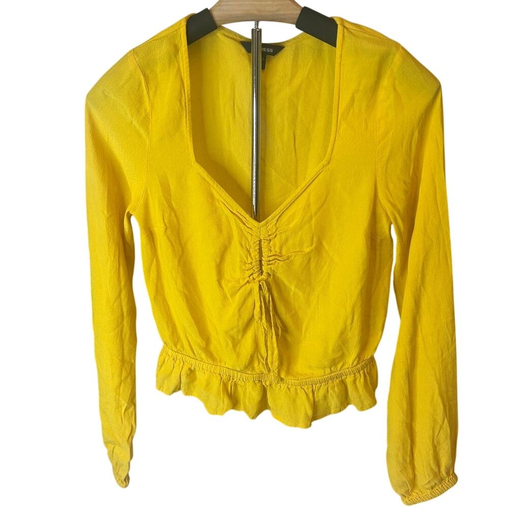 Express size xs Long sleeve blouse sweetheart neck